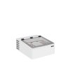 Pultový distributor kopečkové zmrzliny | ICE3 | stolní model – 3×5 l vaničky – bílý/nerez  TEFCOLD