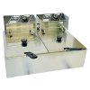Fritéza Gastrofans 2x6l, 2x2500W, stolní friťák  Gastrofans