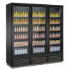 215154 chladnicka 3 sklenene dvere cerna