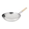 50683 vogue wok z mekke oceli s kulatym dnem 356mm