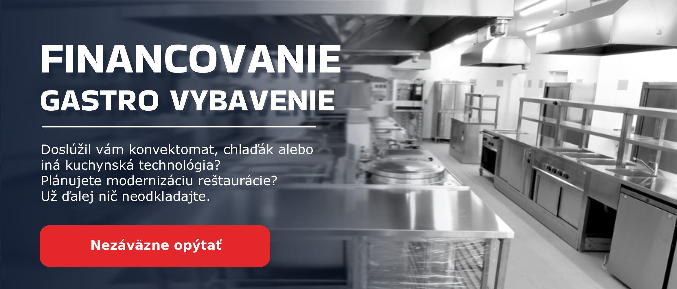 Financování gastro vybavení