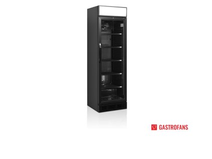 Chladiaca skriňa | CEV 425 CP BLACK | presklené dvere - 345 l - čierna