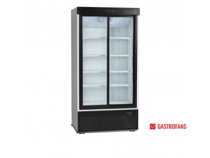 Chladiaca skriňa | FS 1002 S | posuvné, presklené dvere – 540 l – biela