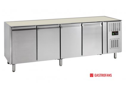 Mraziaci stôl bez pracovnej dosky | GF74 | 4 dvere GN1/1