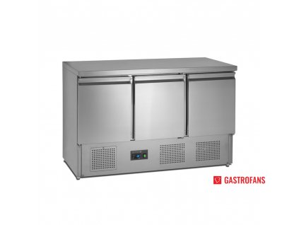 Chladiaci stôl s pracovnou doskou | SA 1365 S/S | 3 dvere GN1/1