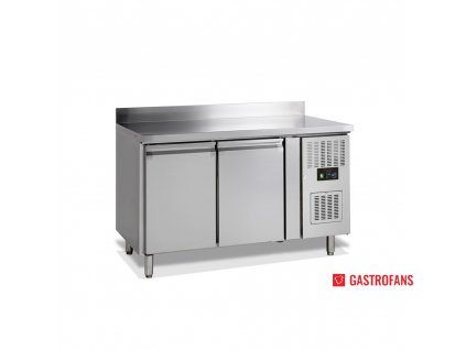 Chladiaci stôl so zadným lemom | GC72 | 2 dvere, GN1/1, 1360x980 mm