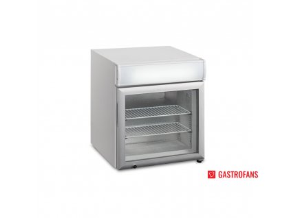 Mraznička | UF 50 GCP | s presklenými dverami – 48 l – reklamný panel