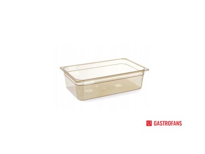 Nádoba GN 1/1, odolná voči vysokým teplotám, HENDI, GN 1/1, 9L, Priehľadná, 530x325x(H)65mm