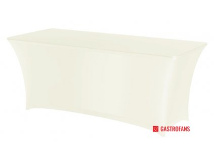Poťah Sympózium obdĺžnikový, HENDI, Krémová, 1500x760x(H)730mm