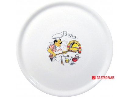 Špeciálny tanier na pizzu, HENDI, dekorovaný, o330mm