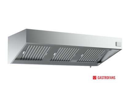 Nástenný digestor - šírka 2000 mm - nerezová oceľ
