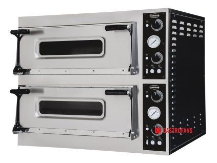 Pizza pec dvojpodlažná - 2 x 6 pízz - 35 cm