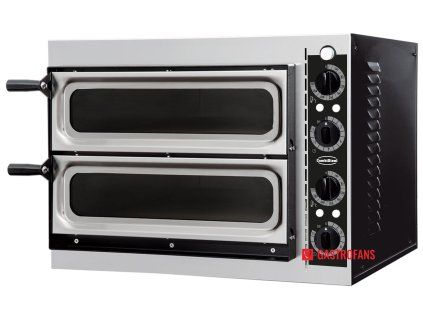 Pizza pec dvojposchodová - 2x pizza 32 cm - s presklením