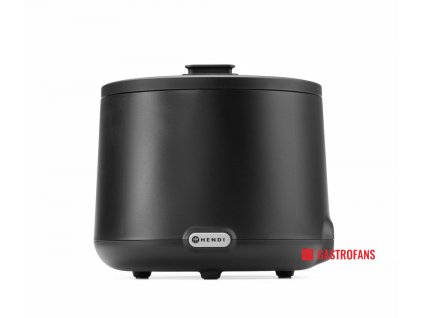 Dizajnový kotlík na polievku UNIQ, várnice HENDI, 8L, Čierný, 220-240V/500W, ø366x(H)325mm