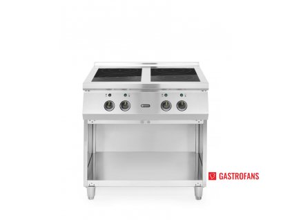 Indukčný sporák so 4 horákmi, HENDI, 400V/17000W, 800x700x(H)870mm