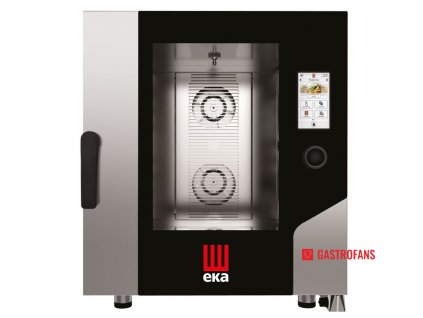 Konvekčná parná rúra s bojlerom Millenial Touch Screen Gastro 7x GN 1/1, elektrická, s automatickým systémom čistenia, Tecnoeka, 400V/15000W, 730x849x(H)850mm
