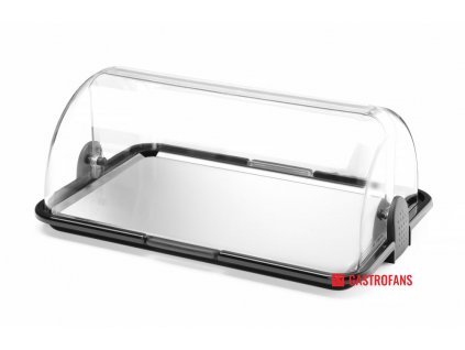 Roll Top Display, dvojúčelový, jednoposchodový, HENDI, 465x315x(H)195mm