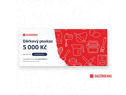 Dárkový poukaz 5000 Kč na nákup na Gastrofans.cz