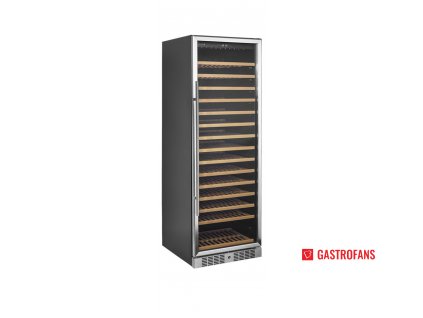 Vinotéka TFW400-S | s presklenými dvierkami – 350 l – nerezový rám