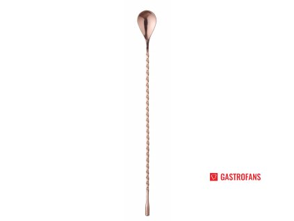 Barová lyžica, Bar up, medená, 385x35 mm