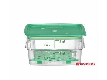 Nádoba na potraviny CamSquares Fresh Pro, Cambro, 1,9L, Priehľadná, 191x191x(H)98mm