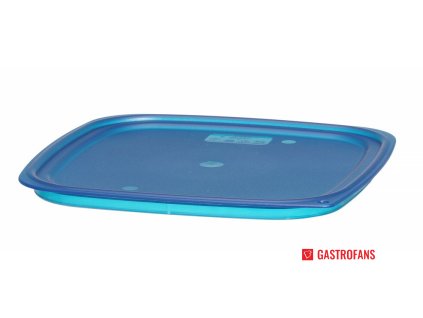 Veko pre nádobu CamSquares Fresh Pro, Cambro, pre nádoby s objemom 11,4 l, 17,2 l a 20,8 l., Modrá, 289x289x(H)19mm