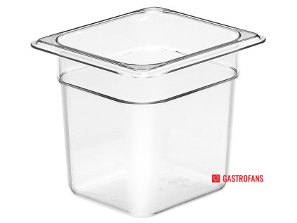 Nádoba Camwear GN 1/6 z polykarbonátu, Cambro, GN 1/6, 2,2 L, Priehľadná, 162x176x(H)150mm