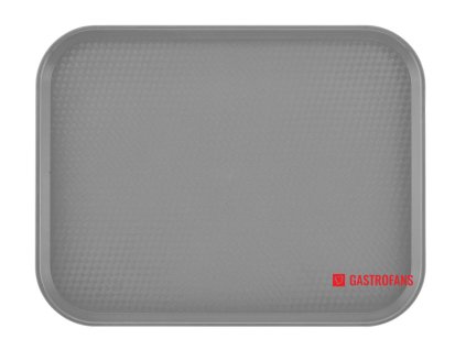 Polypropylénový podnos fast food, veľký, Cambro, sivý, Svetlosivá, 355x457x(H)21mm
