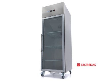 226615 mraznicka 700 l 3 nastavitelne police 2 1 gn nerezova ocel se sklenenymi dvermi