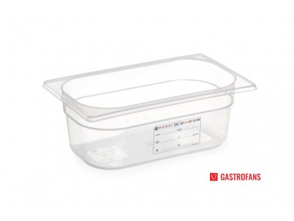 96537 zasobnik gn 1 4 haccp transparent 2 8 l 265x162x h 100 mm