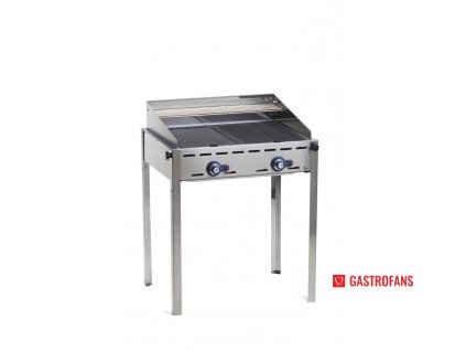 99477 plynovy gril green fire 2 horaky smaltovana litinova plotynka a mrizka o velikosti gn 1 1 740x612x h 825 mm