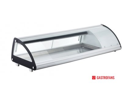 100737 sushi vitrina gn 1 3 7l 230v 160w 3 7 c 1307x450x h 330 mm