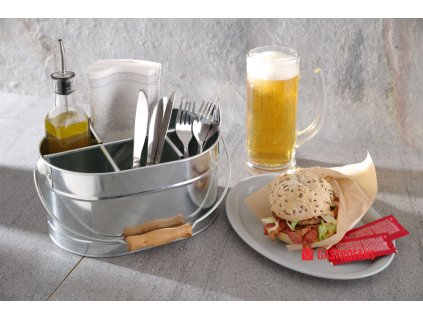 101034 fast food podnos ovalny grey 265x195x h 20 mm