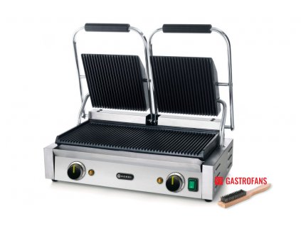103644 1 kontaktni gril double verze horni i spodni cast vroubkovana 230v 3600w 570x370x h 210 mm