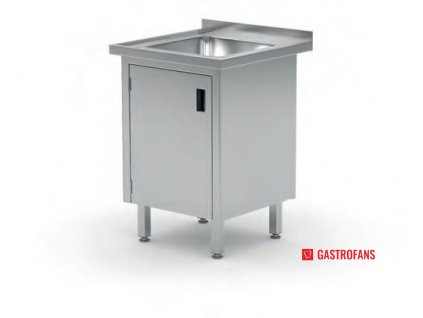 106380 myci stul se drezem skrinka s dvirky na zavesech svarovany jednodrez hloubka 700 mm 600x700x h 850mm