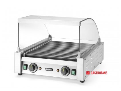 107163 skleneny kryt do valeckoveho ohrivace parku do grilu se 7 valecky s kodem 268506 470x325x h 240mm