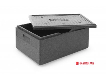 108429 termoizolacni nadoba kitchen line z polykarbonatu 53 l gn 1 1 53l cerna 685x485x h 260mm