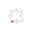Panely k stavebnicovým boxom 80 mm – CR 150x150x220  TEFCOLD