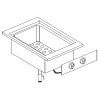 Bain-Marie jednotka - elektrická - 400x600 mm