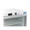 Kompaktná mraznička so sklenenými krídlovými dverami – 200 l – biela  Maxima