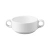 Šálek na polévku s uchy (Barva Bílá, Objem 300 ml, Průměr 10,5 cm)
