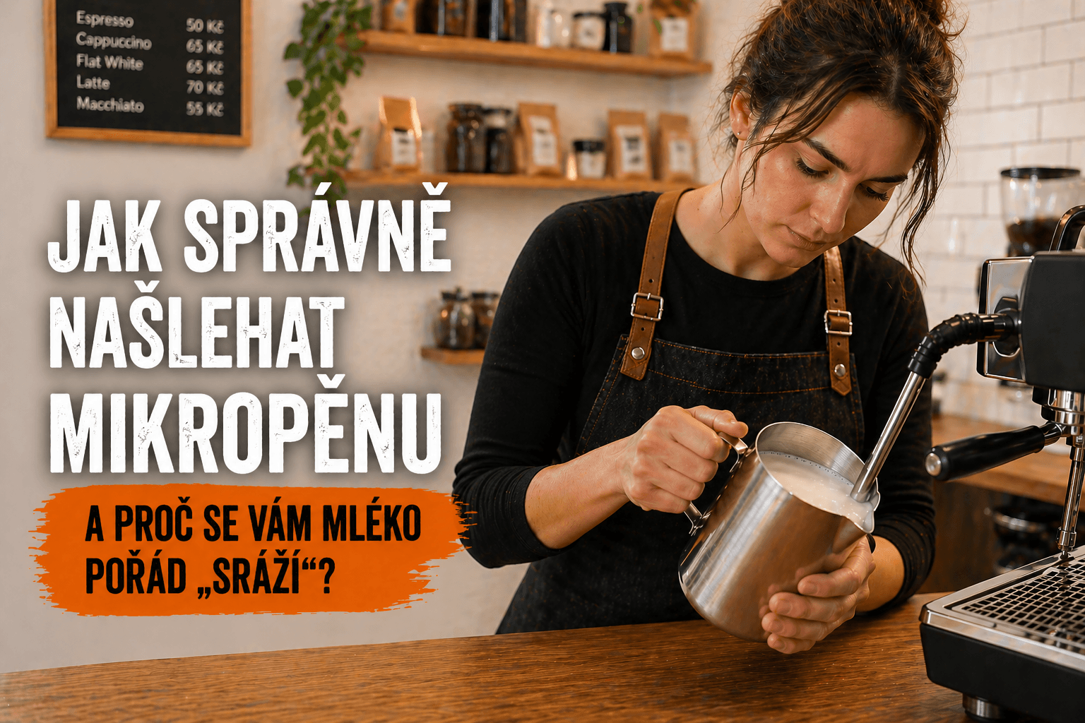Jak správně našlehat mikropěnu: proč se vám mléko pořád sráží