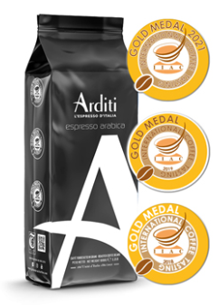 Arditi 100% Arabica – tři zlaté medaile International Coffee Tasting 2018, 2019 a 2021