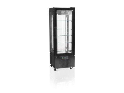 tefcold upd 400 c black chladici vitrina panoramaticka