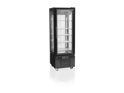 tefcold upd 400 f black mrazici vitrina panoramaticka