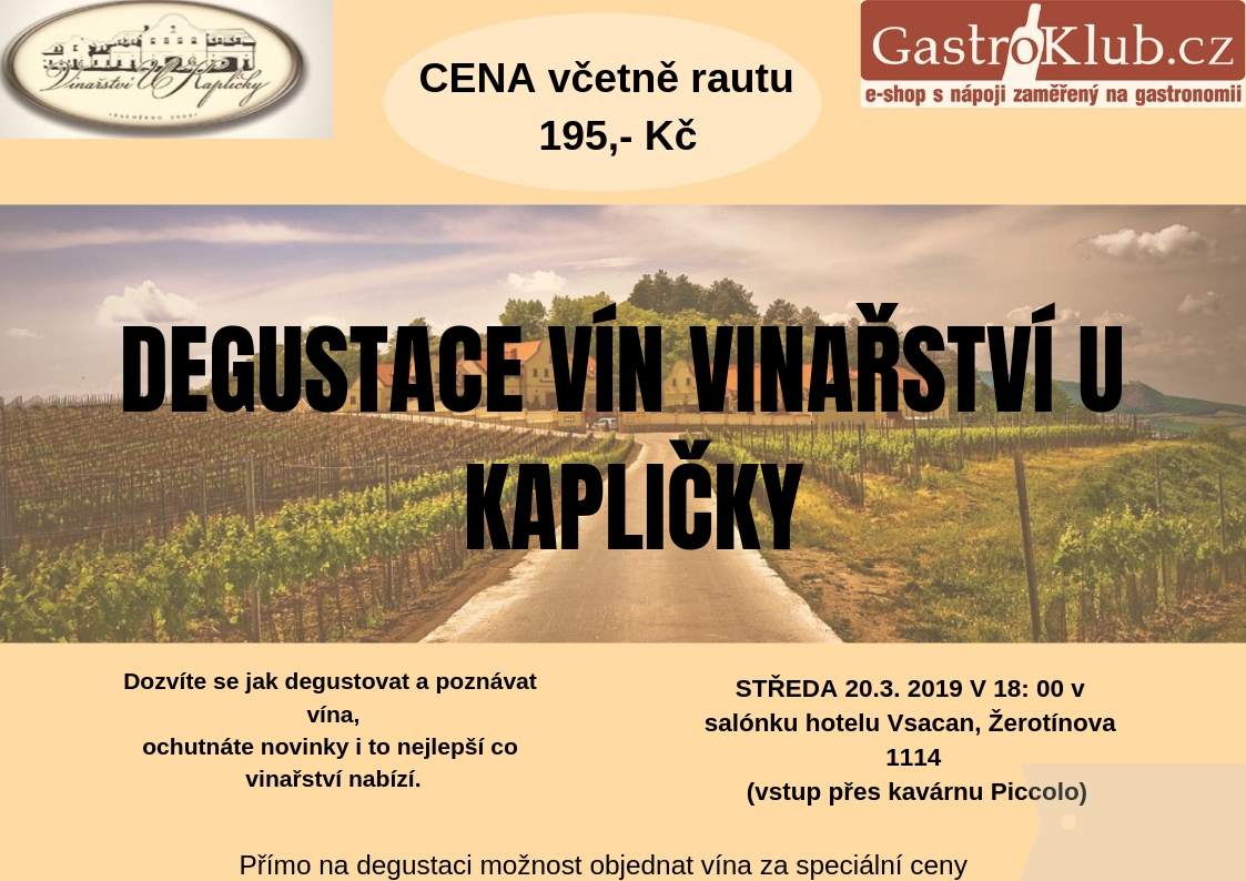 Degustace vín s Vinařství u Kapličky a Gastroklub.cz