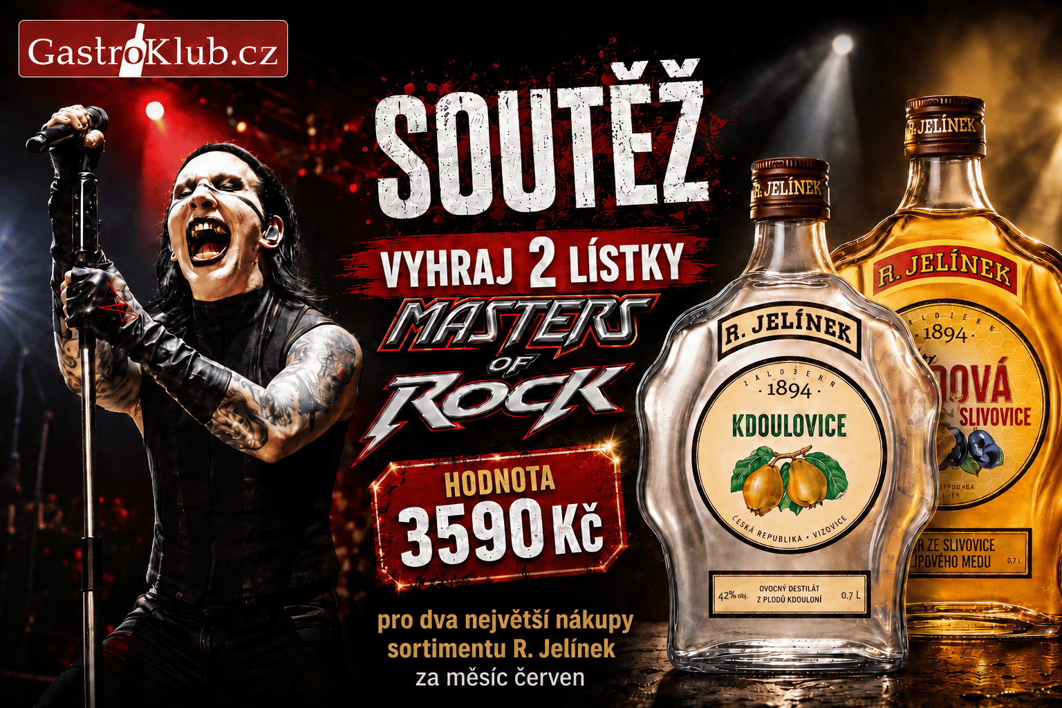 Soutěž o dva lístky na Masters of Rock 2026 🎸🔥