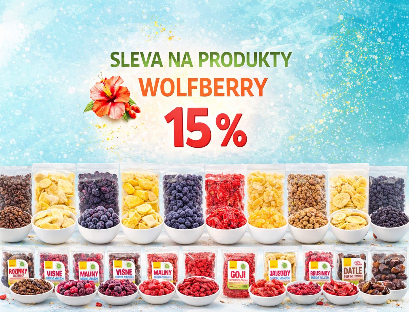 Sleva na produkty Wolfberry 15 procent