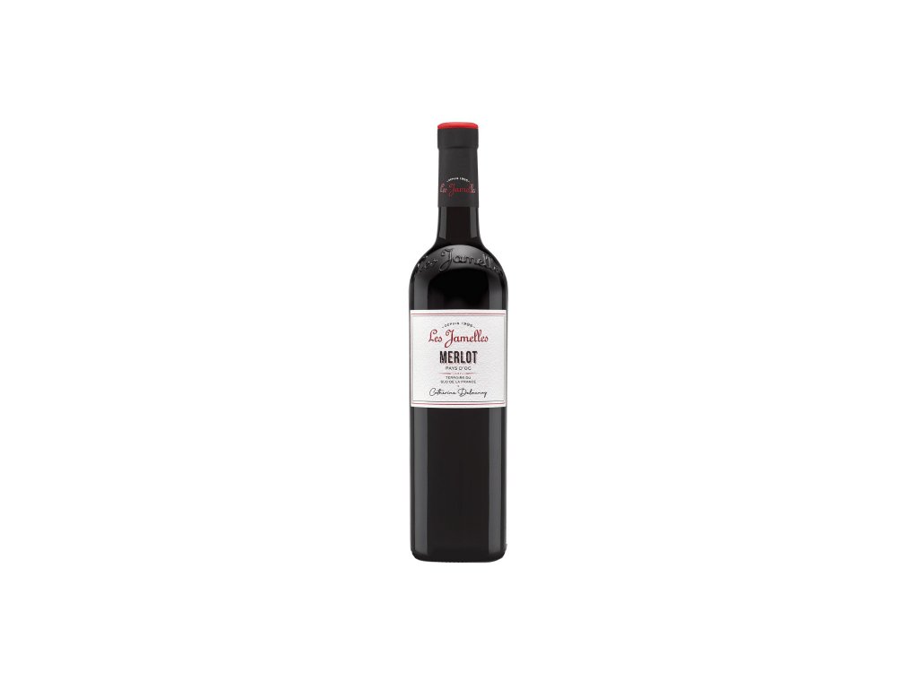 Screenshot 2025 09 16 at 14 23 26 VinumBonum – specialista na moravská vína víno – Merlot Les Jamelles Languedoc Rousillon (2023)