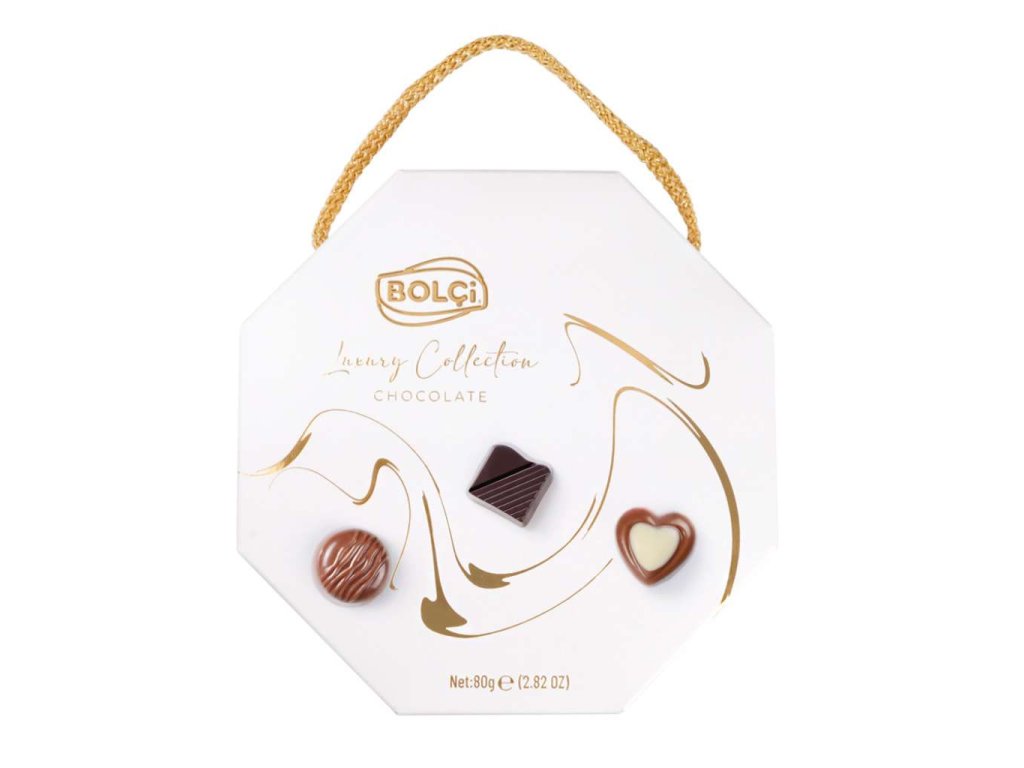 Bolci Octagon White - mix luxusních pralinek 80g